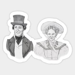 Just married - Anne Lister and Ann Walker Sticker